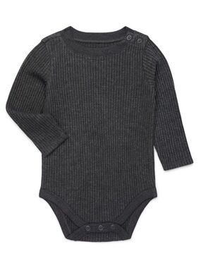 GARANIMALS Baby Boys Waffle Knit Long Sleeve Bodysuit